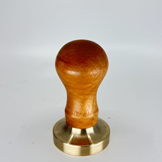 TMPR13 - 58.2mm Brass + Red Ash Espresso Tamper