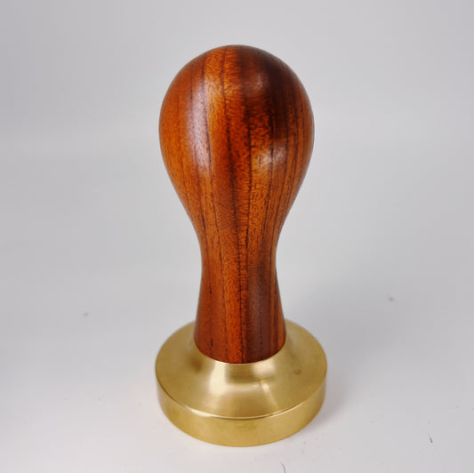 TMPR14 - 58.2mm Brass + Red Cedar Espresso Tamper