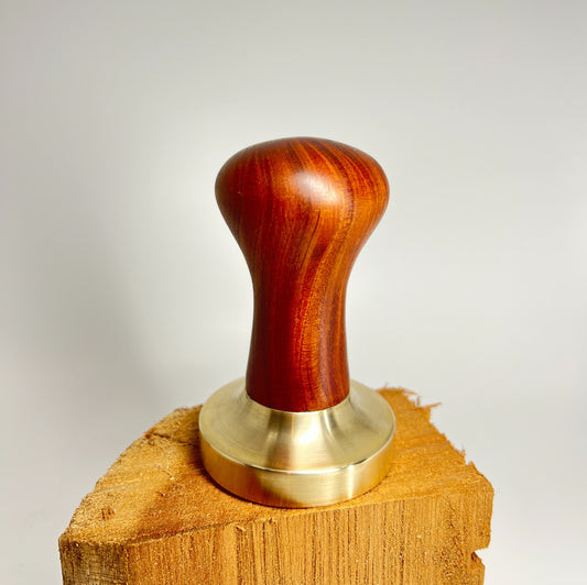 TMPR07 - 58.2mm Brass + Red Cedar Espresso Tamper