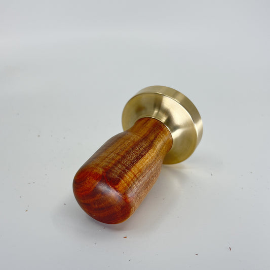 TMPR11 - 58.2mm Brass + Acacia Espresso Tamper