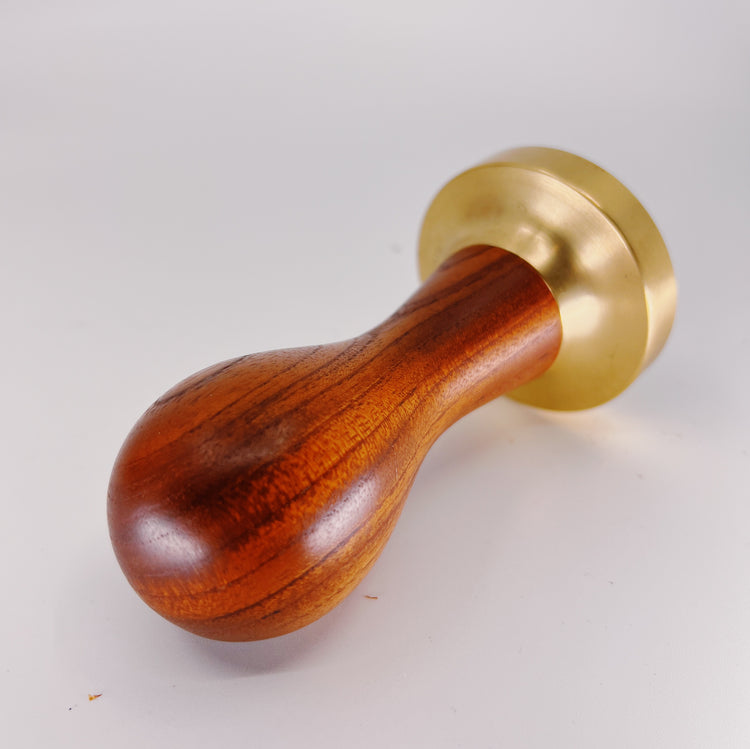 TMPR14 - 58.2mm Brass + Red Cedar Espresso Tamper
